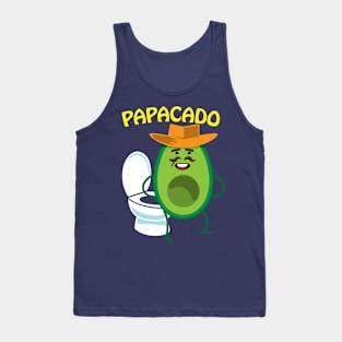 Papacado Naughty Dad Avocado Tank Top